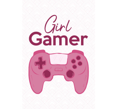 Garota gamer geek rosa cega - TenStickers