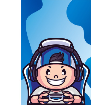 Cheerful Character  blind geek - TenStickers