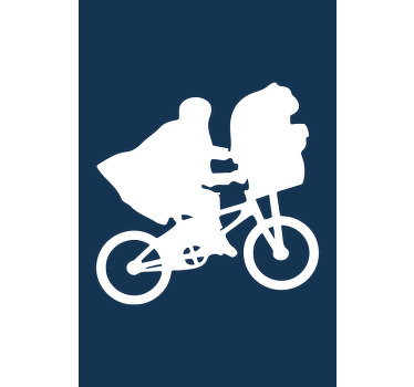 Rulou geam seriale și pelicule silueta bicicletei - TenStickers