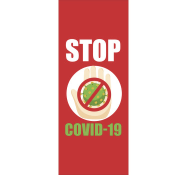 Coronavirus design  Office blind - TenStickers