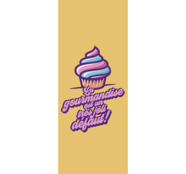 Stores salle à manger Conception avec un petit gâteau - TenStickers