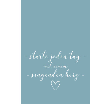 Start day singing hear Text blind - TenStickers