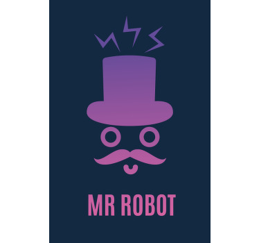 Store enrouleur geek monsieur robot - TenStickers