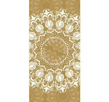 Rollo Fenster Elegant kunstvolles damast-design - TenStickers