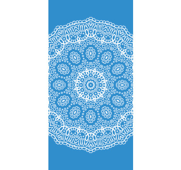 Tenda a rullo con stampa motivo traforato mandala - TenStickers