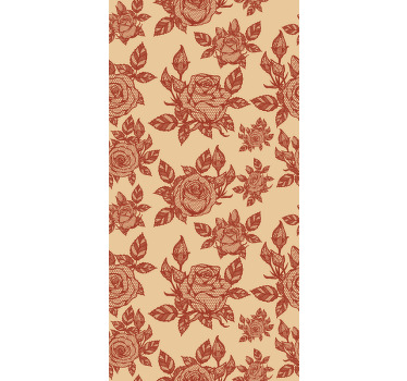 rose lace design Living room blind - TenStickers