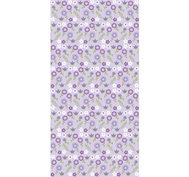 Rollo Fenster Blumen blumenmuster harmonie - TenStickers