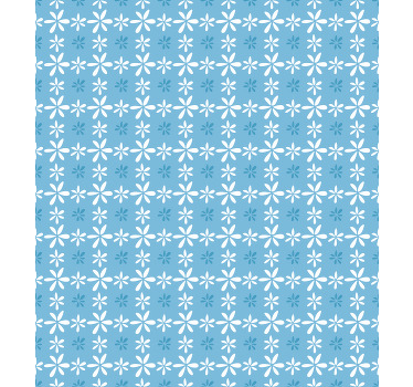 Hvid daisy blomster køkken rullegardin - TenStickers