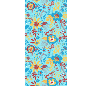 Store enrouleur motif fleur affichage de motifs botaniques - TenStickers