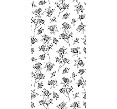 Estore de rolo flores e plantas criação de motivos botânicos - TenStickers