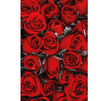 Crvene ruže romantični cvjetni Rolo zavjese - TenStickers