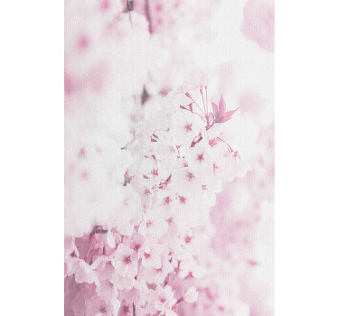 Lyserød blomst baggrund blomsterRullegardin - TenStickers