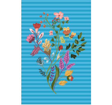 Store enrouleur motif fleur arrangement botanique - TenStickers