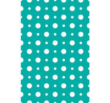 Estor enrollable moderno motivo de lunares azules - TenVinilo