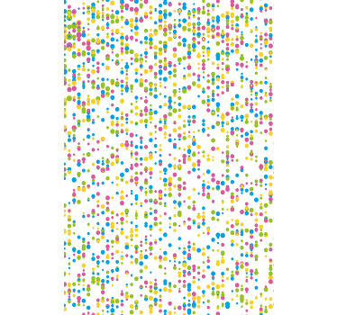 Store enrouleur chambre bébé motif à pois colorés - TenStickers