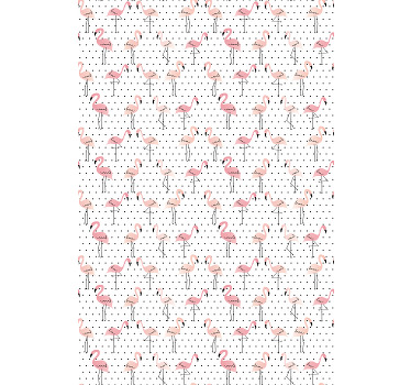 Estor enrollable animales patrón de flamenco - TenVinilo