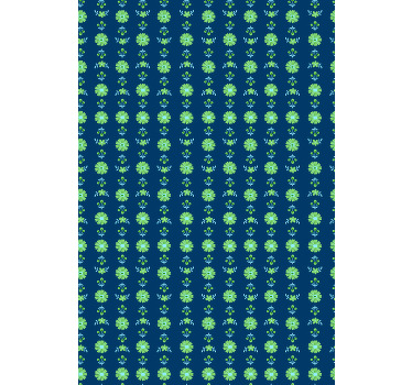 Rulou geam flori și plante modele verzi - TenStickers