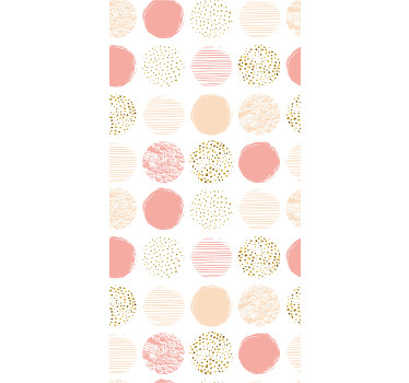 Estore de rolo modernos variedade de pontos pastel - TenStickers