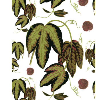 Green vintage maranta Flower blind - TenStickers