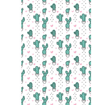 Rolo zavjese kaktus šarmantan dizajn srca - TenStickers