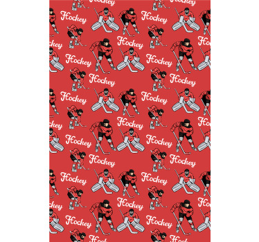 Store enrouleur sport impression de joueurs de hockey - TenStickers