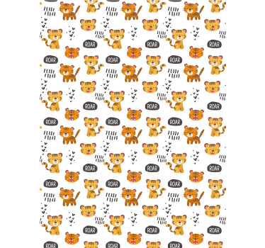 Rollo Fenster Kinderzimmer brüllende tigerbabys - TenStickers