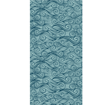 Tende a rullo motivi modelli di onde fluenti - TenStickers