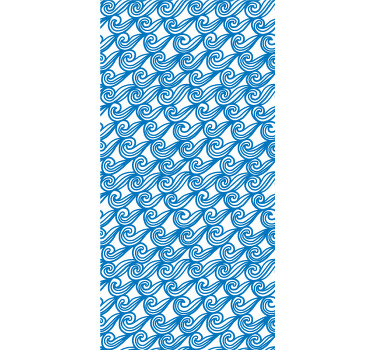 Store enrouleur textures et motifs motif de vagues fluides - TenStickers