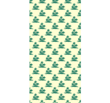 Estores de rolo de árvores silhuetas de palmeiras tropicais - TenStickers