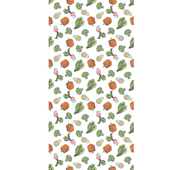 Store enrouleur cuisine mélange de légumes vibrants - TenStickers