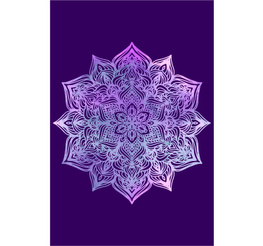 Estor zen Forma de mandala púrpura.. - TenVinilo