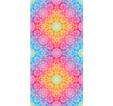 Estor enrollable zen patrón de mandala colorido - TenVinilo