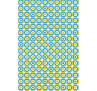 Store enrouleur autres motif circulaire en bleu - TenStickers