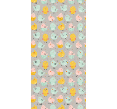 Cute chicken pastel colors Various animal blind - TenStickers