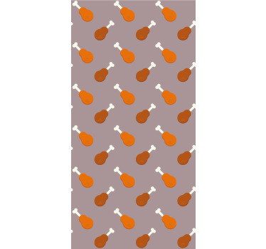 Store enrouleur original motif de pilon de poulet - TenStickers