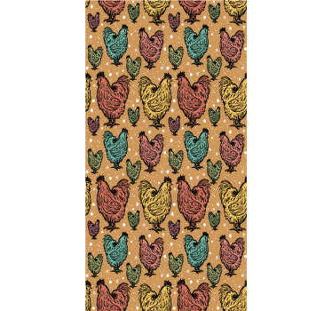 Rolo zavjese životinje živopisni pijetlov uzorak - TenStickers