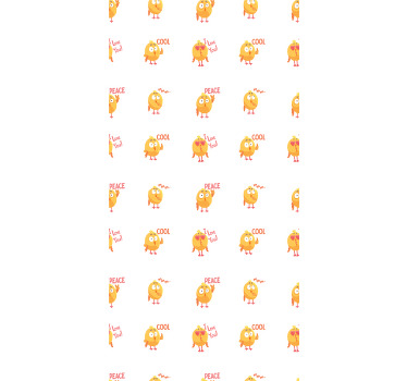 Rolo zavjese životinje slatki izrazi ptica - TenStickers