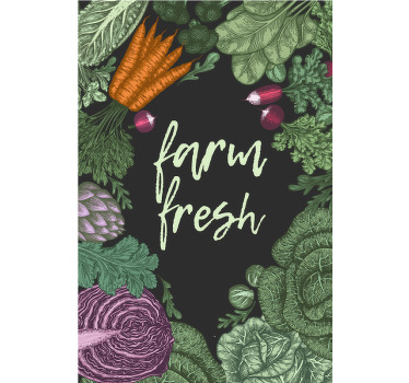 Farm fresh with lettuce Fruit vegetable blind - TenStickers