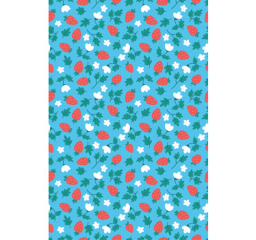 Rollo Fenster Obst frisches erdbeermuster - TenStickers