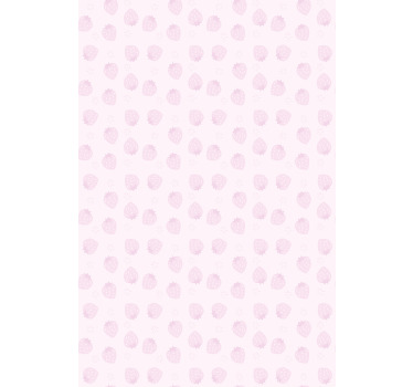 φράουλες σε ροζ φρούτα και λαχανικά - TenStickers