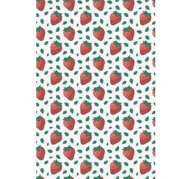 Fresh Strawberry Pattern blind fruit - TenStickers