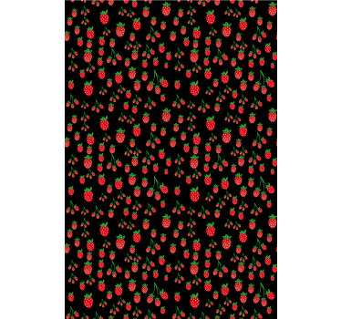Rollo Fenster Obst lebendige erdbeermuster - TenStickers