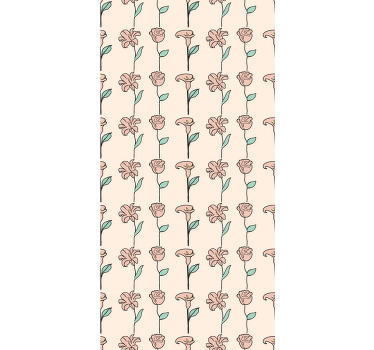 αυθεντικό σχέδιο μινιμαλιστικά λουλούδια τυφλά - TenStickers