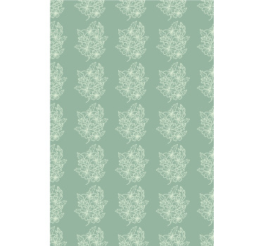 rollo Küche Grüne minimalistische schöne blume - TenStickers