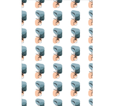 Cortina roller floral diseño minimalista de orquídeas. - TenVinilo