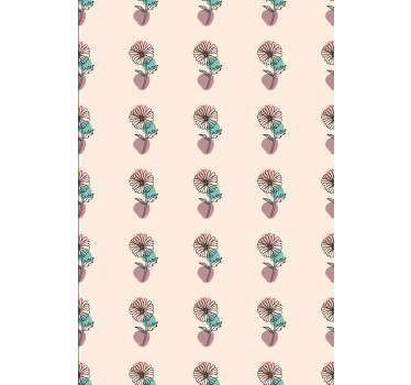 Cream tone daisy pattern Flower blind - TenStickers