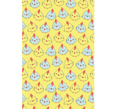 Rolo zavjese životinje veseli uzorak pilića - TenStickers