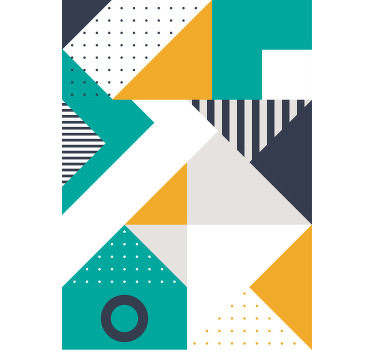 Triângulos geométricos arte pintura cega - TenStickers