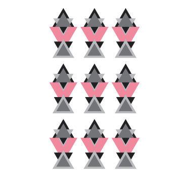 Persiana enrollable moderno formas triangulares geométricas - TenVinilo