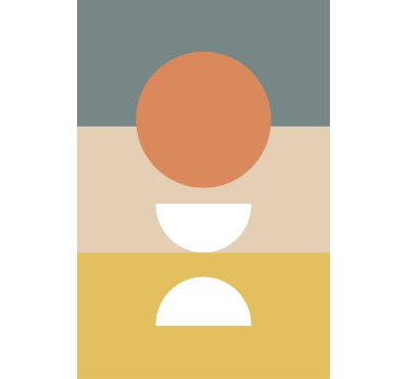 Estore de rolo modernos arranjo de formas geométricas - TenStickers